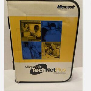 Microsoft Technet Plus Cd Subscription With Binder 55 CDs 1999 2000 Discs
